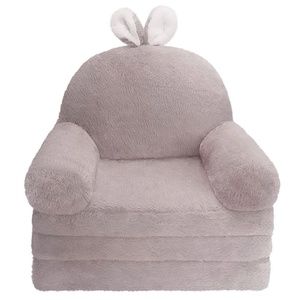 NEW! Foldable Kids Sofa, Toddler Chair Plush with Removable Cover, Comfy Couch
